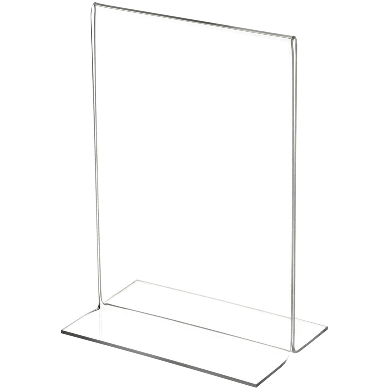 Plymor Clear Acrylic Sign Display / Literature Holder (Bottom-Load), 5" W x 7" H